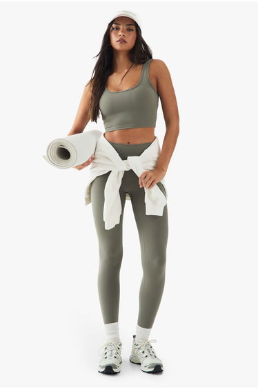 DSGN Studio Highwaist Sculpt Legging - khaki