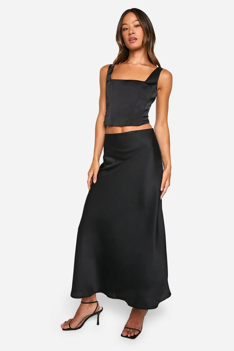 Tall Satin Slip Midaxi Skirt - 2