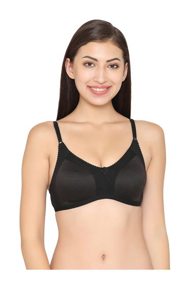 Cotton Non-Padded Non-Wired Full Coverage Spacer Cup Bra