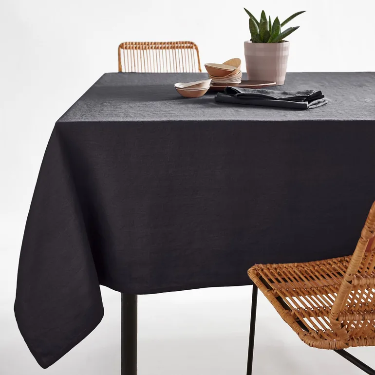Victorine Pre-Washed Linen Tablecloth - 1