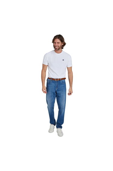 Raging Bull Mens Regular Jeans - Light Denim