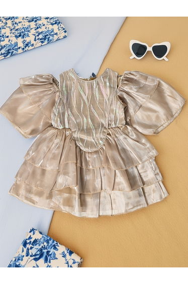 Sequined Layered Party Dress
