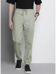Men Regular Fit Solid Joggers - 1