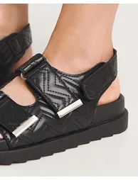 Quilted Touch and Close Sandal Wide - 1