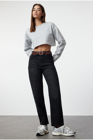 Jeans - Black - Straight