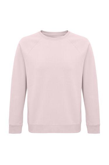 SOLS Unisex Adult Space Organic Raglan Sweatshirt - Pale Pink