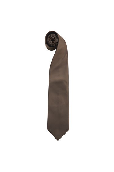 Premier Mens “Colours” Plain Fashion / Business Tie (Pack of 2) - Brown