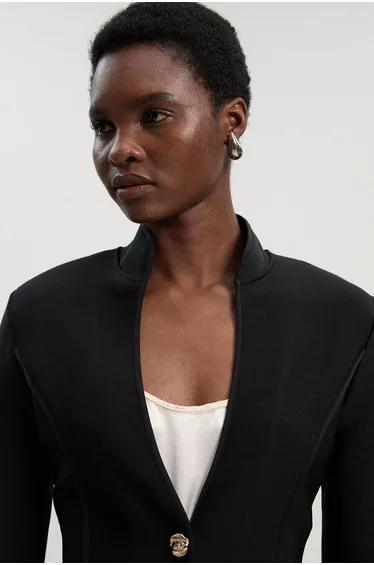 Figure Form Bandage Knit Jacket