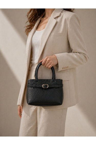 Women's Hand & Shoulder Bag with Belt Detail – Stylish Daily and Classic Design