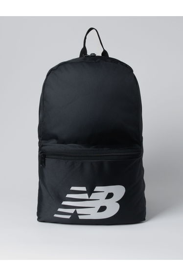 Black Logo Print Backpack