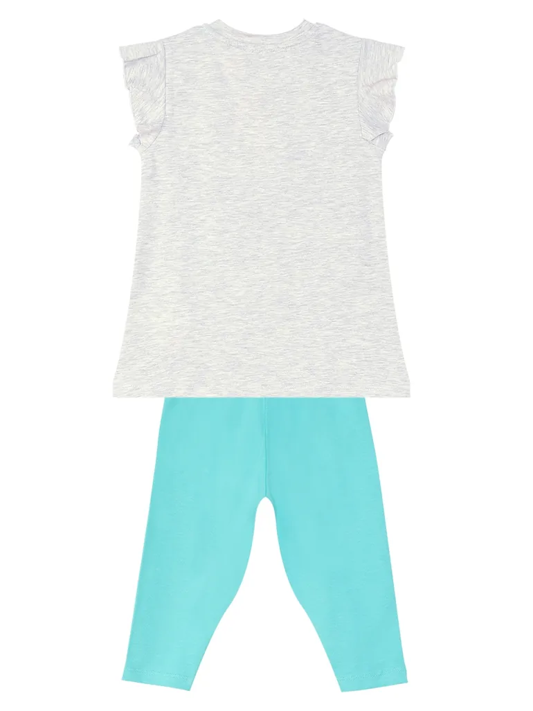 Fancy Giraffe Girls T-Shirt Tights Set - 2