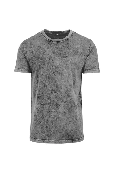 Mens Acid Washed Tee - Grey/Black