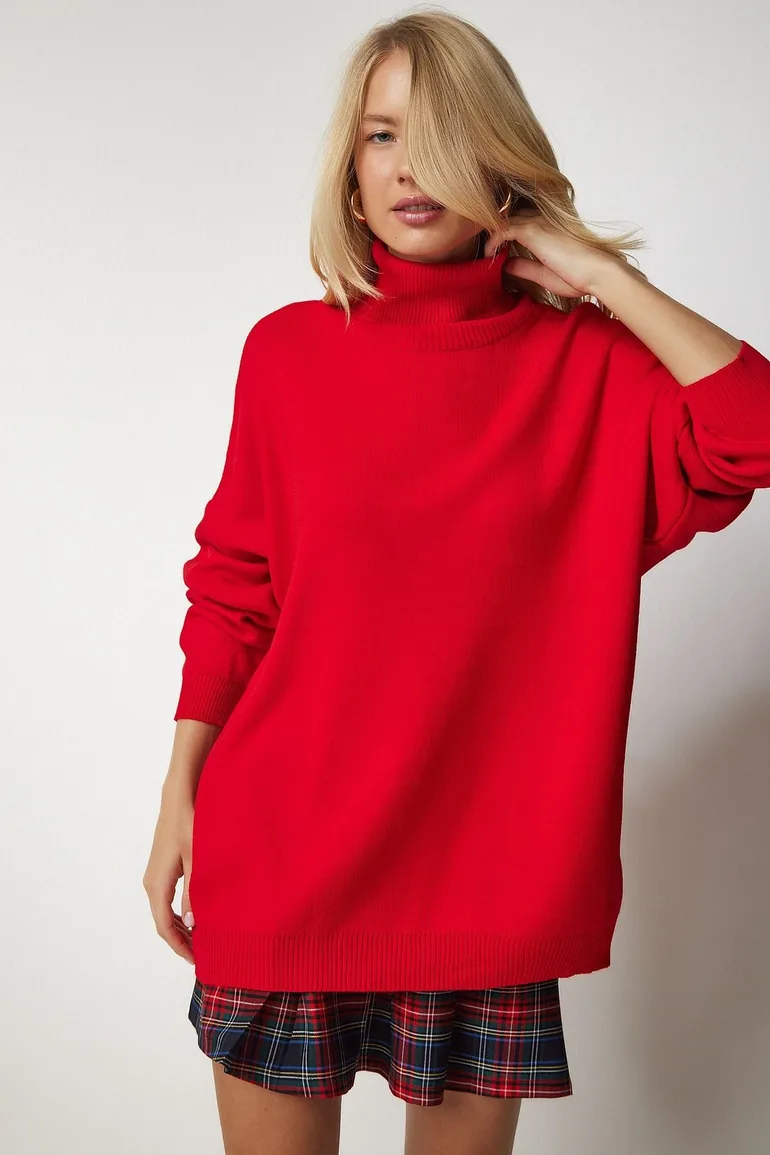 Red Knitted Sweater - 2