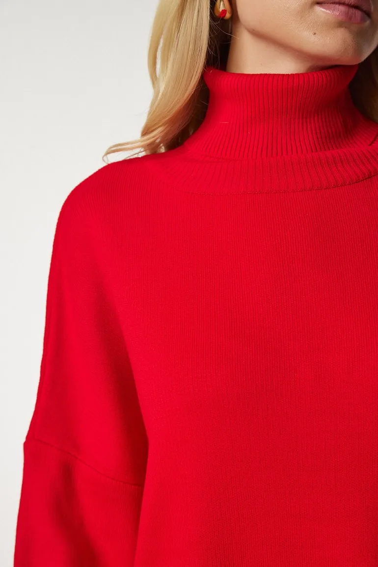 Red Knitted Sweater - 5