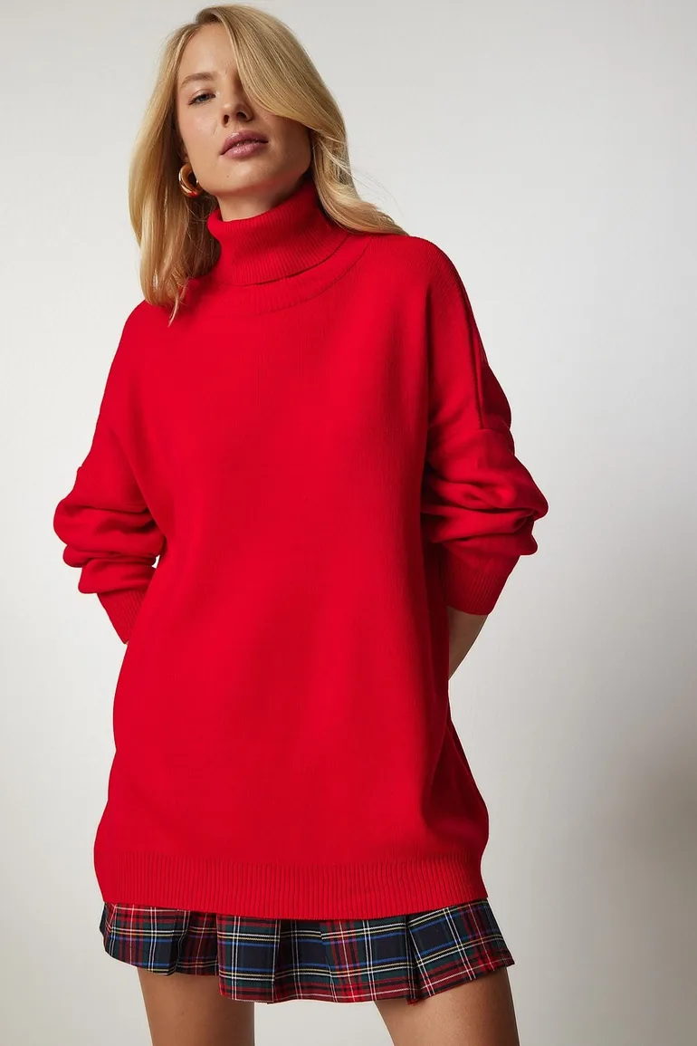 Red Knitted Sweater - 1