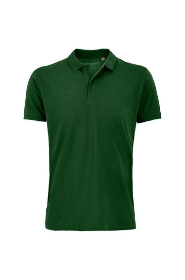 SOLS Mens Planet Pique Organic Polo Shirt - Bottle Green