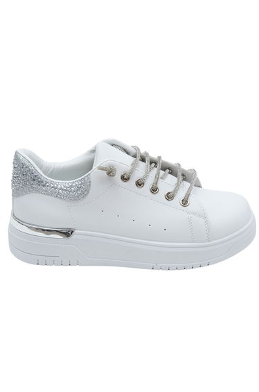 Lemonade Sparkly Glitter Brilliance Trainers Silver
