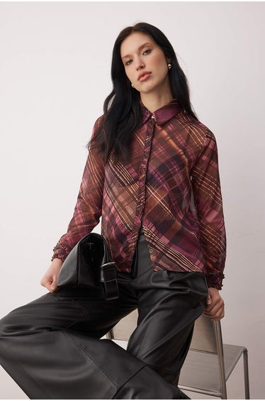 Burgundy shirt