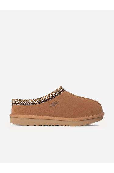UGG Kids Suede Tasman II Slippers in Chestnut