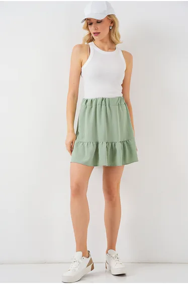 BDART Textured Mini Skirt with Lining