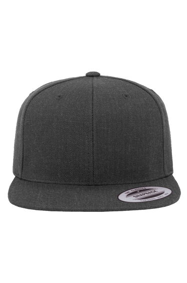 Yupoong Mens The Classic Premium Snapback Cap (Pack of 2) - Dark Grey/Dark Grey