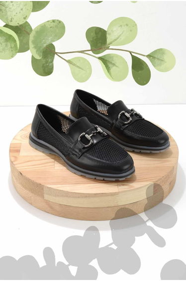 Black Women's Loafer Shoes