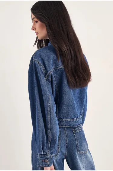 The Cropped Boyfriend Denim Jacket