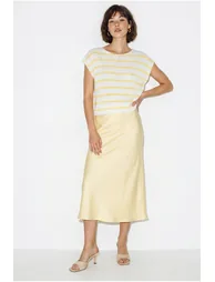 LUCCI Striped Boat Neck Knit Top - 3