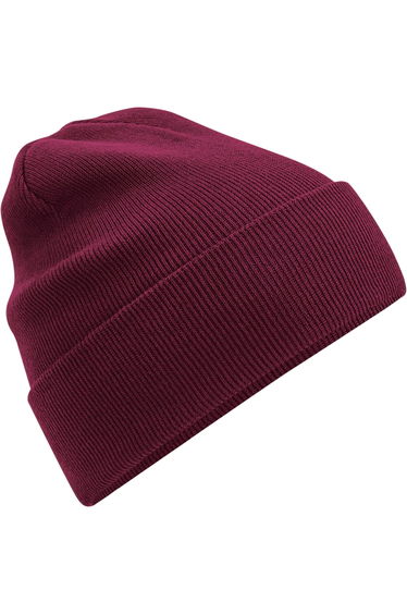 Beechfield Unisex Adult Original Cuffed Organic Cotton Beanie - Burgundy