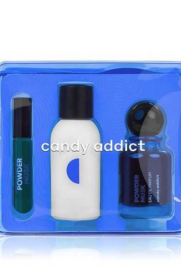 Candy Addict Powder Musk Trio Set - EDP 50 ml + Hair Mist 50 ml + Perfume Oil 10 ml