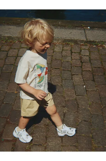 Konges Sløjd Boys Famo T-Shirt in Ivory