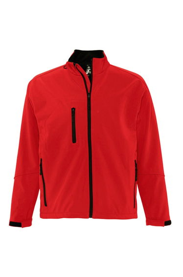 SOLS Mens Relax Soft Shell Jacket (Breathable, Windproof And Water Resistant) - Red