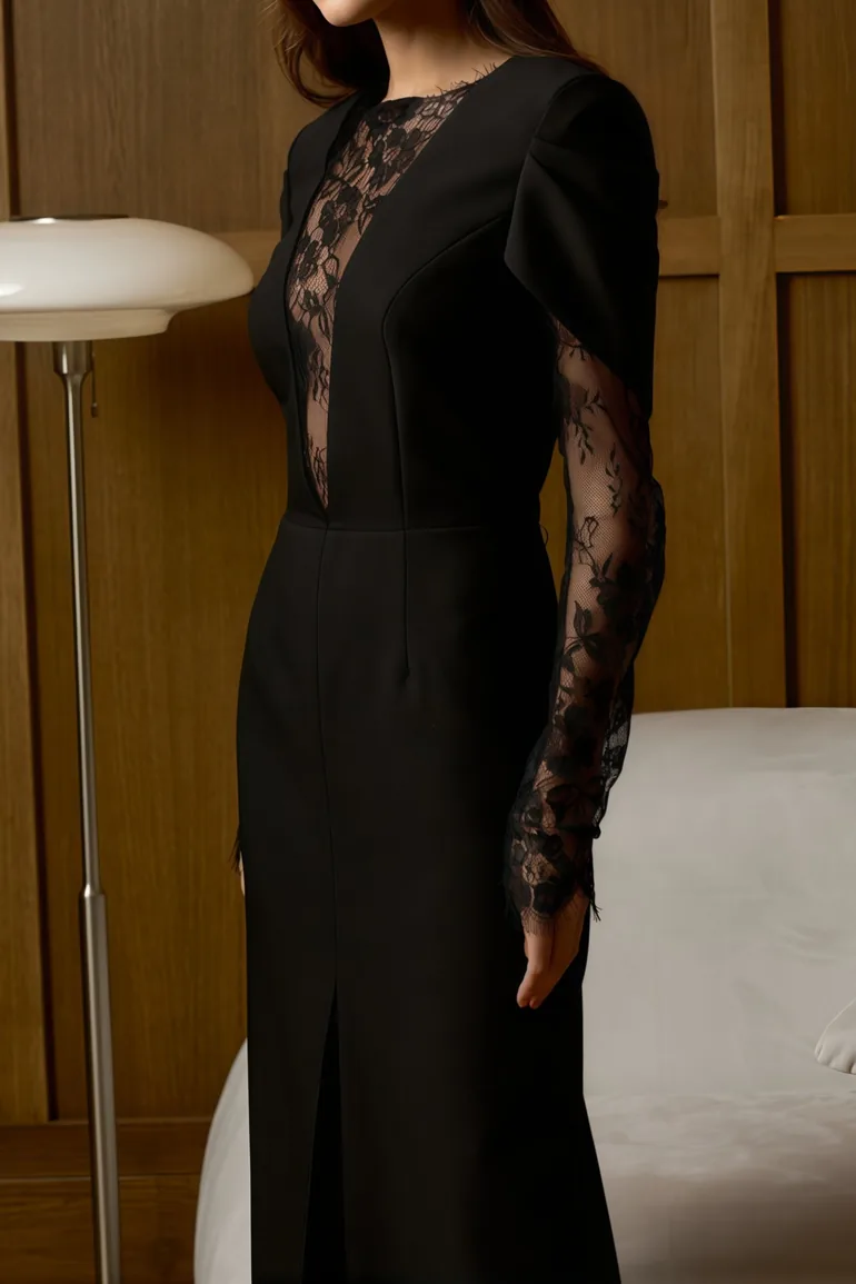 rhea lace midi dress Rhea Black Lace Dress by Hell Bunny Lemonie Boutique