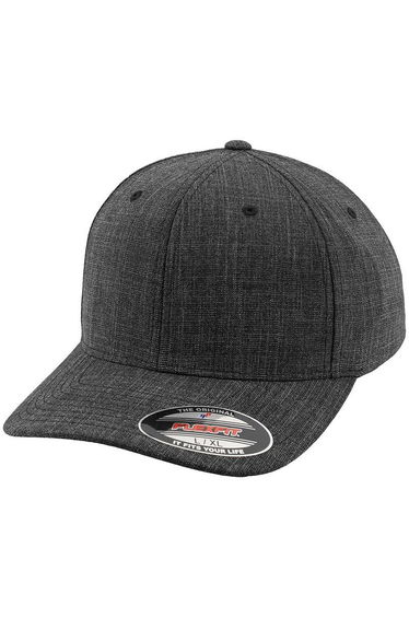Flexfit by Yupoong Unisex Adults Fine Melange Cap - Black