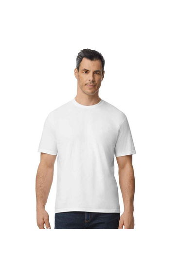 Gildan Mens Plain Cotton Lightweight T-Shirt - White
