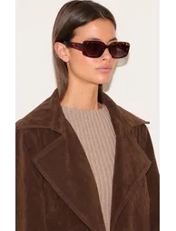 Tortoiseshell Clear Square Sunglasses