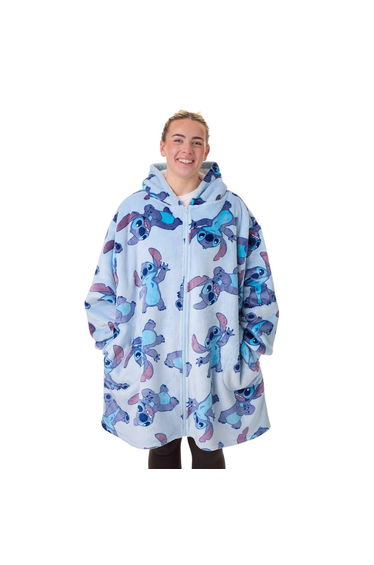Lilo & Stitch Womens/Ladies Stitch Full Zip Blanket Hoodie - Blue