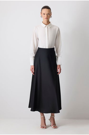 BASIC SATIN SKIRT
