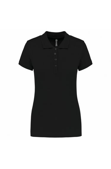 Kariban Womens/Ladies Pique Polo Shirt - Black