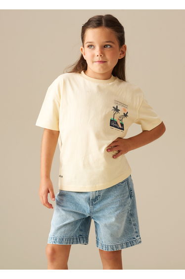 Remi Palm Scene Back Graphic T Shirt