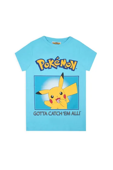 Pokemon Boys Gotta Catch ´Em All! Pikachu T-Shirt - Blue