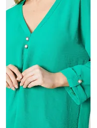 Tall Pearl Button Longline Shirt - 3
