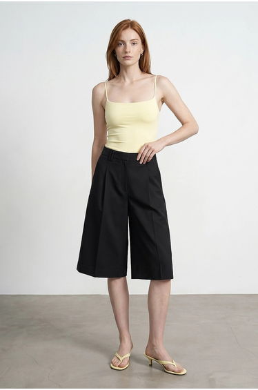 DILVIN Sleeveless Square-neck Nylon Bodysuit