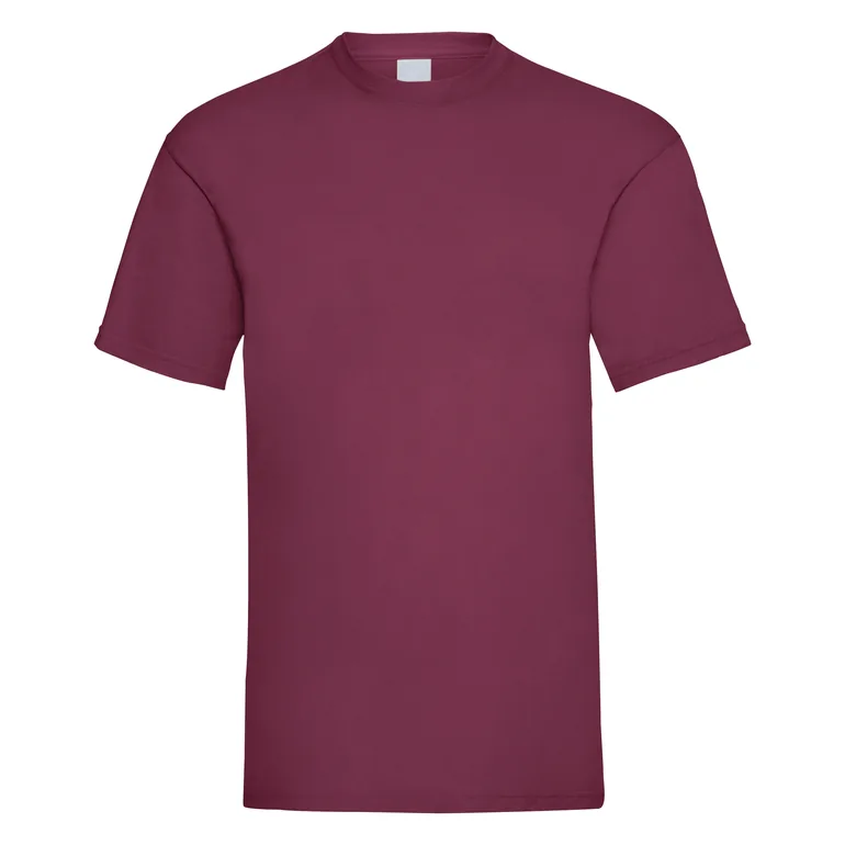 Mens Value Short Sleeve Casual T-Shirt - Oxblood