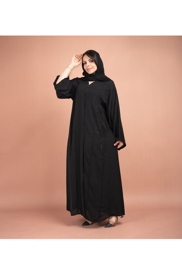 Elegant Beads Embroidered Emirati Abaya AIK5065