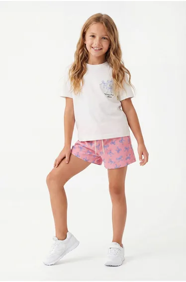 Ecru Plain Knitted Bottom - Top Set