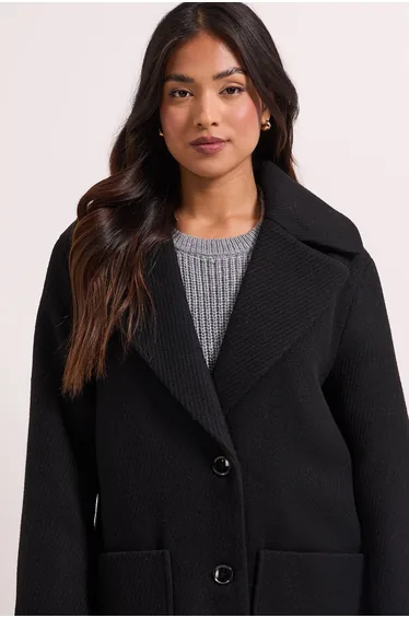 Petite Pocket Detail Midi Blazer Coat