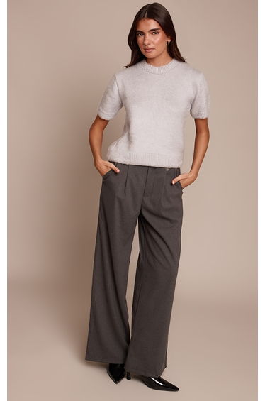 Soft Grey Brushed T-Shirt