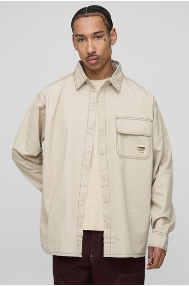 Super Oversized Washed Long Sleeve Shirt