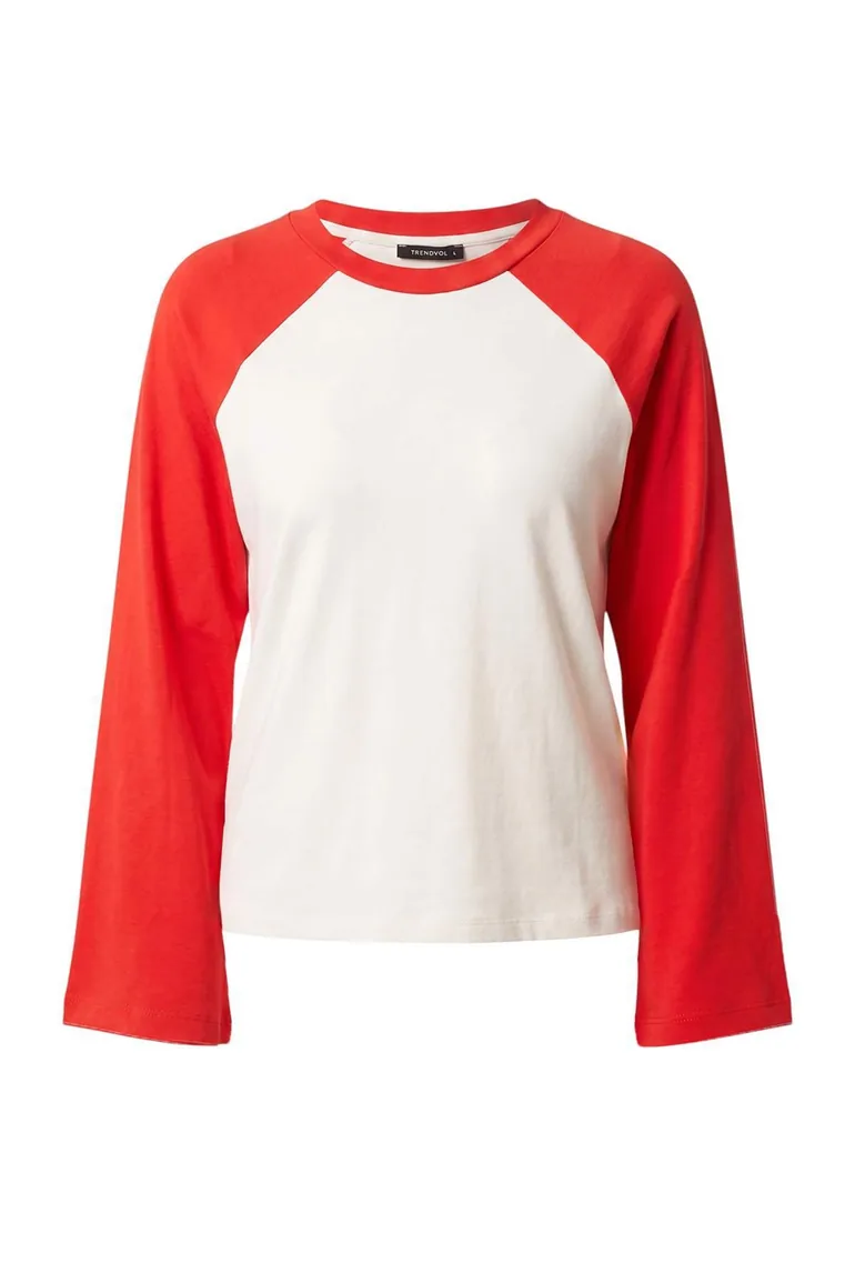 Ecru Premium Interlock Raglan Sleeve Regular Fit Long Sleeve Knitted T-Shirt